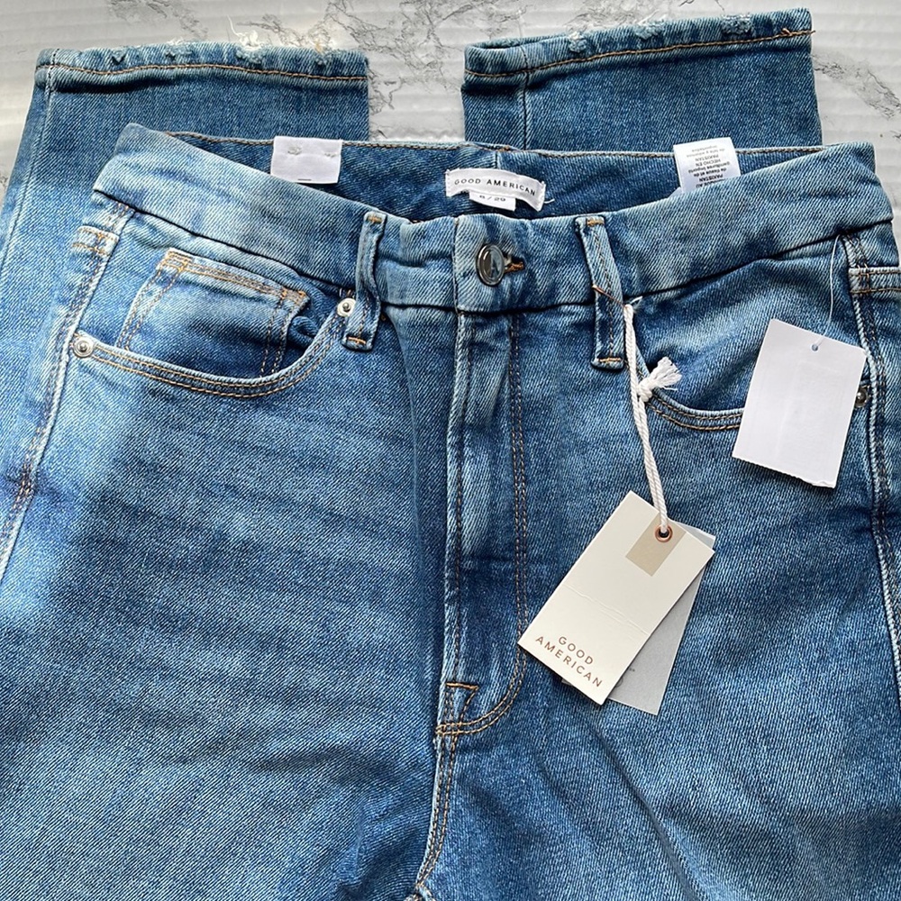 GOOD AMERICAN SKINNYISH FIT HI-RISE WITH GAP-PROOF WAISTBAND SIZE 8/29 I…